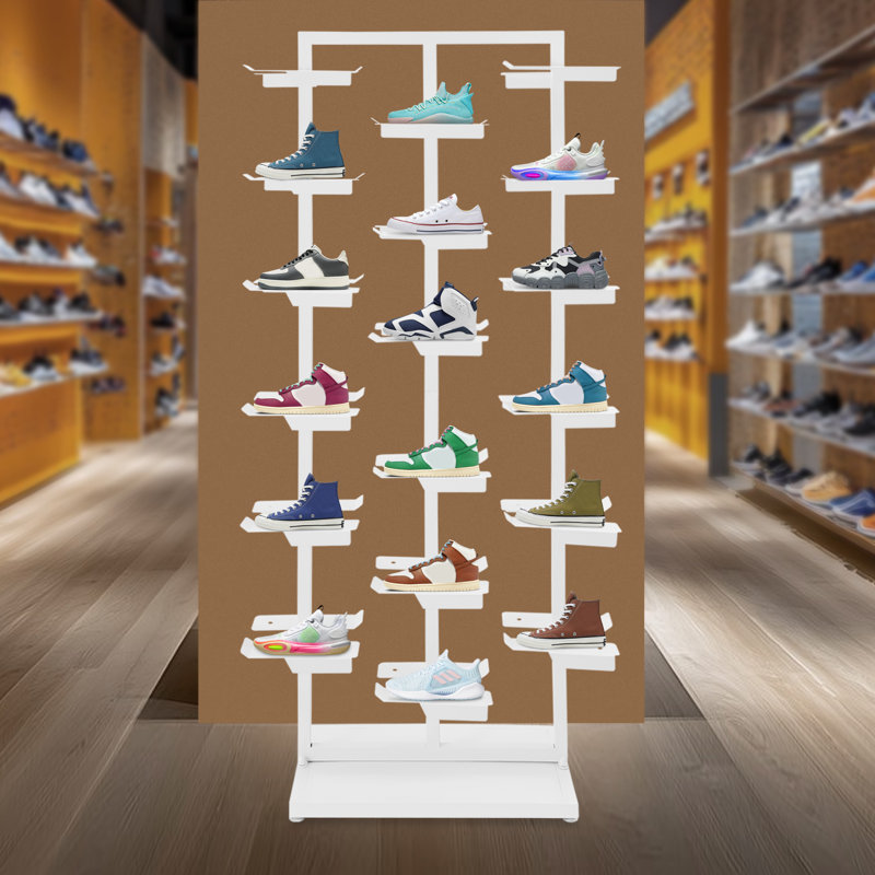 Support à chaussures (36 repose-chaussures), Blanc