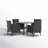 4 - Person Patio Dining Set with Square Table , Cushions Included