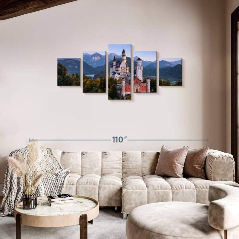 Château de Neuschwanstein, H 34 po x l 74 po
