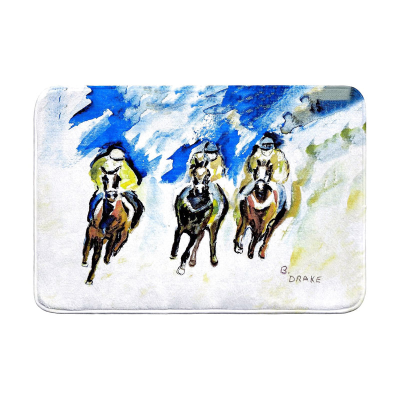 Tapis de bain Three Racing, L 36 po x l 24 po