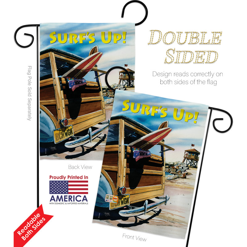Double Sided 18.5'' H x 13'' W Polyester Flag Set