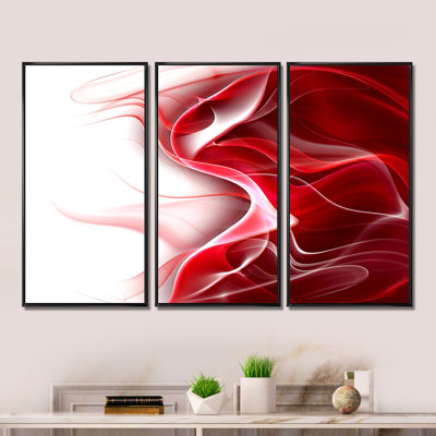 " 3D Fractal Abstract Design " 3 - Pieces
