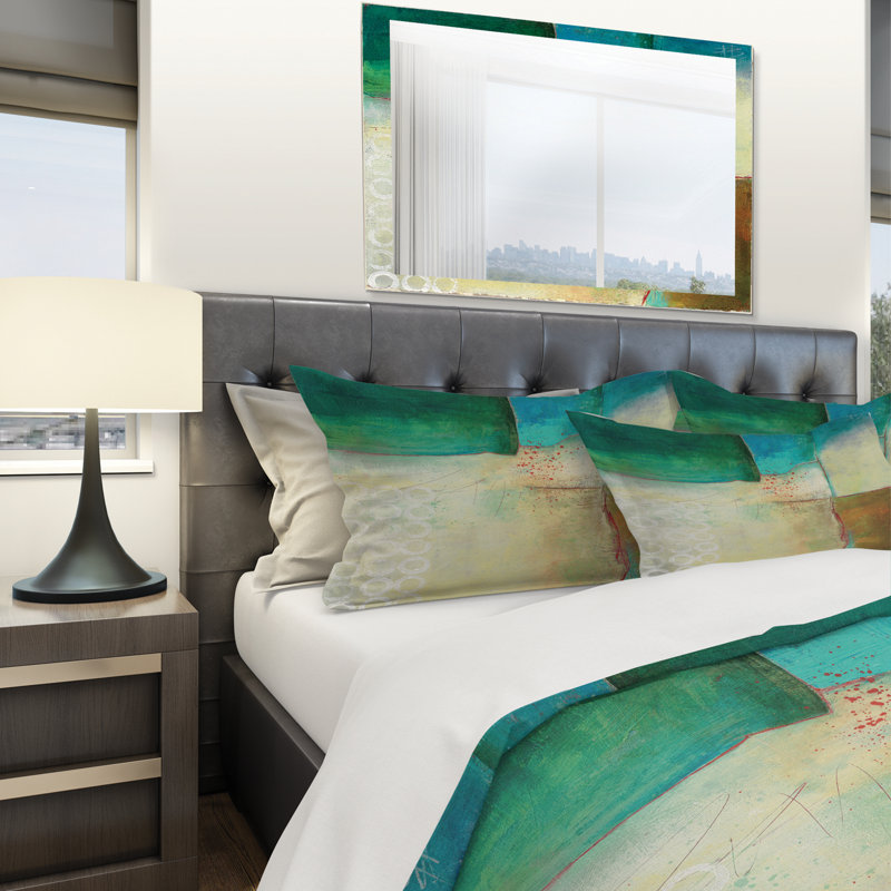 Polyester Weave / Muslin Abstract Duvet Cover, Full/Queen Duvet Cover + 2 Shams