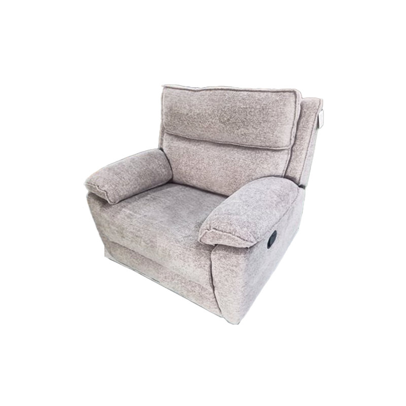 Berthony 94cm Wide Chenille Standard Recliner, Light Grey