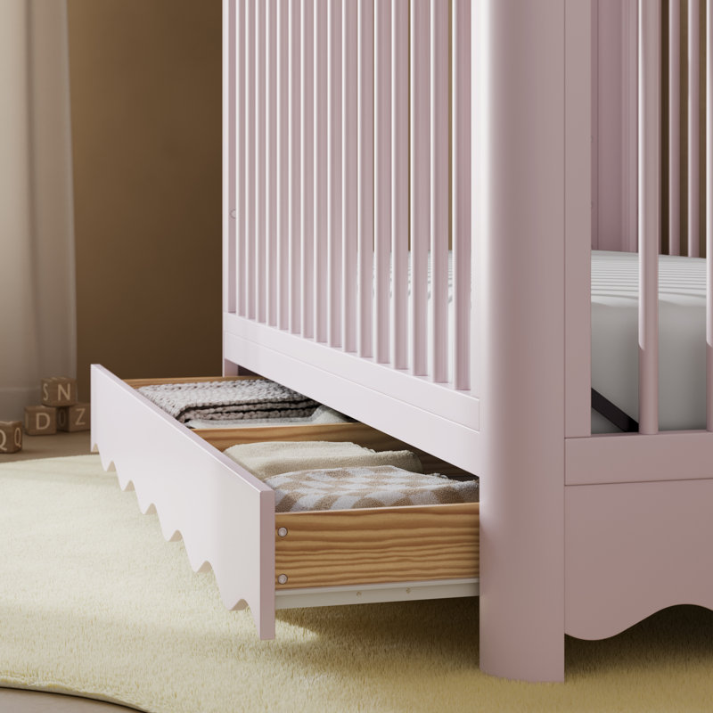 Storkcraft Casablanca Deluxe 5-In-1 Convertible Crib, Blush
