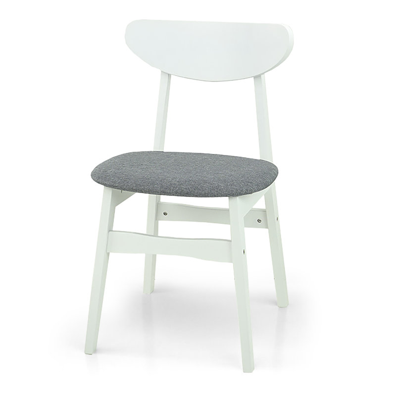 Chaise d'appoint en tissu Hosmer, Blanc
