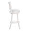 Tabourets pivotants blancs Catt avec structure en bois massif-851991032