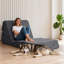 Compressed Sofa Bed - Fold-out Curved Bed Chair One Seater-275639961