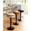2 tabourets de bar kaki avec hauteur réglable et rangement, pivotant à 360 ° pour comptoir de cuisine, salon de 2, salle à manger avec rangement rotatif-1169074520
