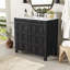 Meuble-lavabo 36 po avec lavabo en céramique et tablette réglable Jaxx-1072283441