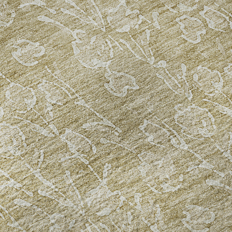 Premium Machine Washable Prisco Beige Rug, Rectangle 5' x 7'6"