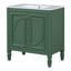 Meuble-lavabo de 30 po avec lavabo, deux portes avec tablette, charnières de porte à fermeture en douceur, style rétro -109906737