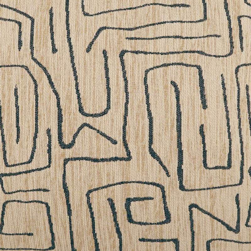 Coussin décoratif Novato, Jute, Carré 22 po