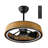 Boho Round Enclosed Reversible Ceiling Fan Light