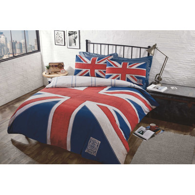 Aristotele Cotton Blend Geometric Shapes Duvet Cover Set with Pillowcases