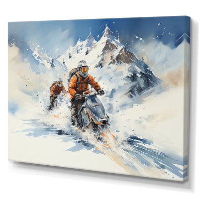 Slope Hiking Ski Expedition III - Hiking Wall Art