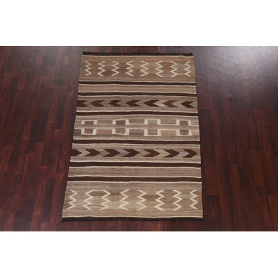Tapis tribal à teinture naturelle Kilim 5 x 7