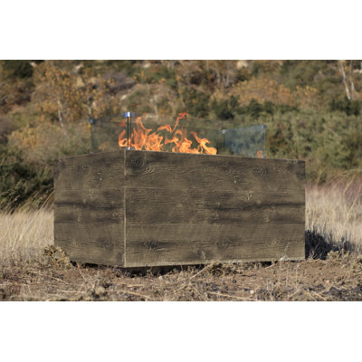 Catalina Rectangle Concrete Smokeless Fire Pit