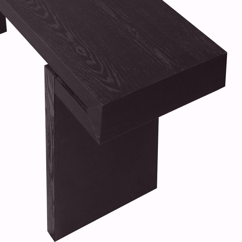Console rustique 60 pouces, Noir