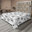 Gris anthracite et blanc / motif floral 6