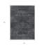 Tapis extérieur lavable à motif géométrique gris anthracite et argent 10 pi x 14 pi