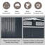 Charcoal Black Garden Storage 8 ft. W + 8 ft. D Metal Tool Shed