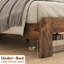 Base de lit, structure de lit plateforme en bois massif industriel, support de lattes en bois silencieux, grand espace de rangement sous le lit, aucun sommier requis, assemblage facile, base de lit robuste pour la chambre à coucher (sans matelas)-1674344453-1674344570