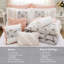 Édredon Dawn Blush King - coton 9 pièces avec bordure en dentelle pour chambre chic-130428473-130428477