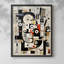 ABSTRACT Series CCCCLXV III - Impression encadrée de qualité supérieure - Prêt à être accroché - Aucun clou requis-1999001383-1999001404