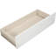 Lit plateforme simple blanc avec poignée de tiroir - Bois massif pour une chambre à coucher élégante-738714340