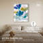 «Emerald Overlaps V Shadowbox», art floral de chambre à coucher par-699796675-699796697