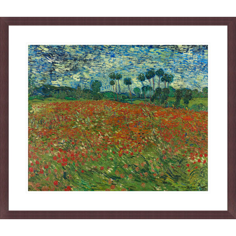 «Field with Poppies» par Vincent van Gogh, H 23,5 po x l 27,4 po