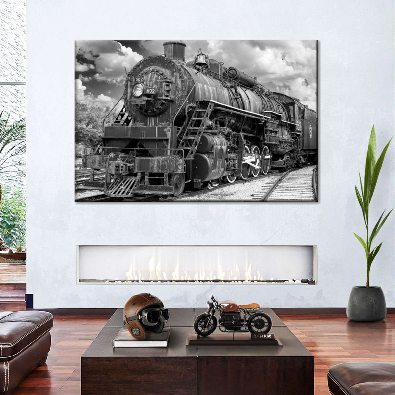 " Steam Engine Train Canvas Print ", 24" H x 36" W x 1.25" D