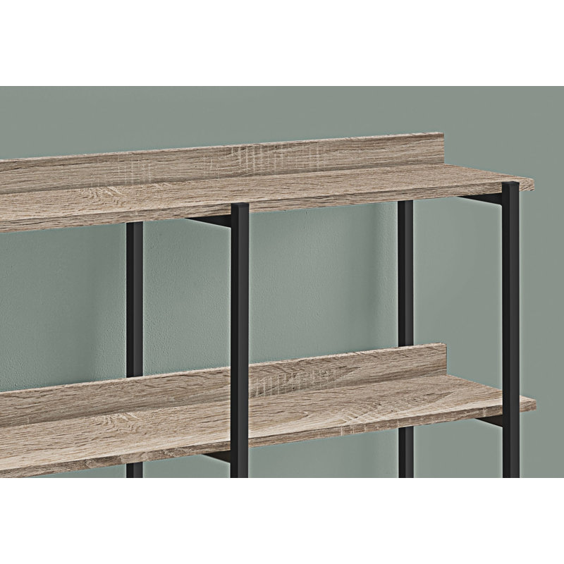 Console avec tablettes ouvertes, Taupe