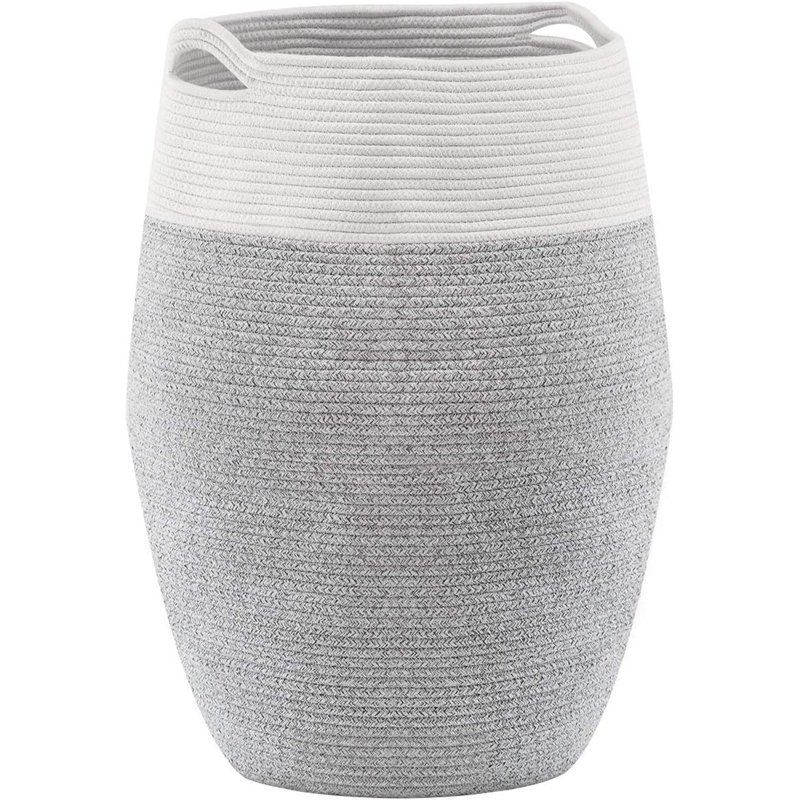 Panier Qianxi, Blanc / gris