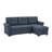 Linen Blend Sleeper Sofa with Reversible Chaise