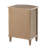 Elegant 3-Drawer Nightstand With Gold Leaf Handles-1019778029