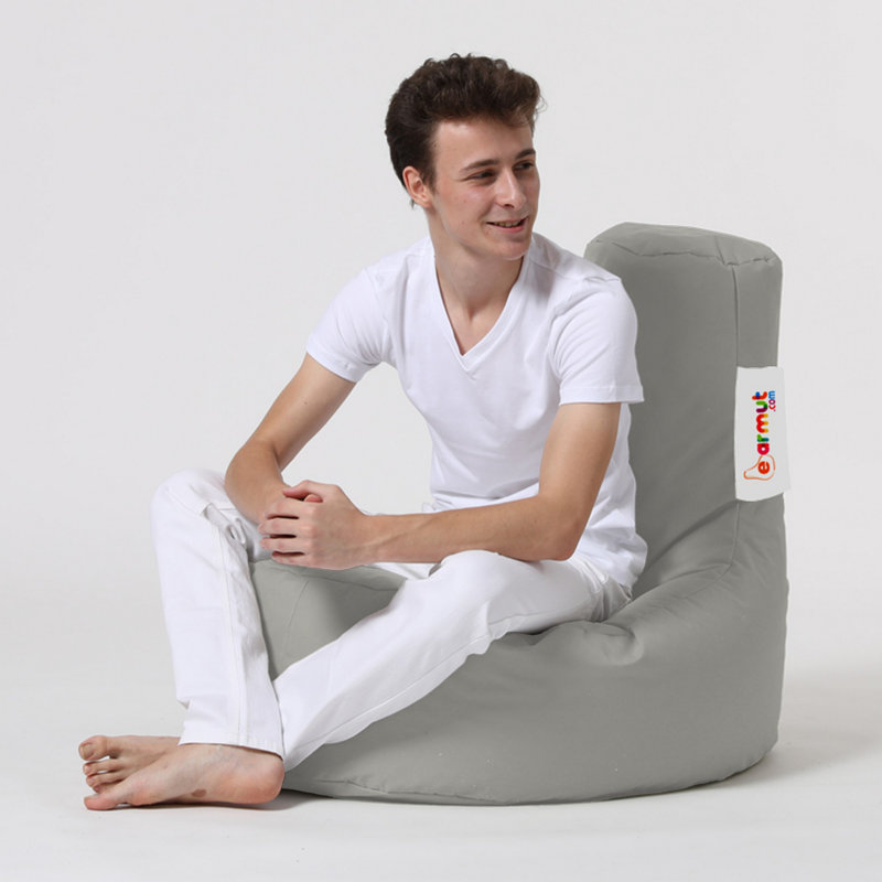 Premium Waterproof Garden Bean Bag Chair, Dark Grey | 100% Polyester Fabric, 100% Original Bead Styrofoam | Dimensions: 31.5 x 13.8 x 31.5 inches | Hidden Double Zipper System | Comfortable & Stylish Outdoor Seating Solution