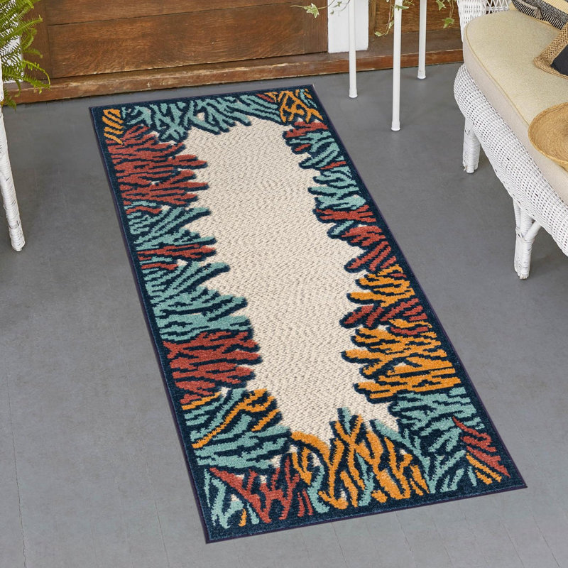 Millville Indoor/Outdoor Rug Multi, Runner 2' x 10'