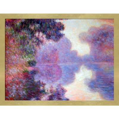 « misty matinée on the senne (rose), 1897 » par claude monet, reproduction d’image sur toile