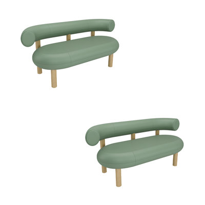 Banc rembourré en similicuir