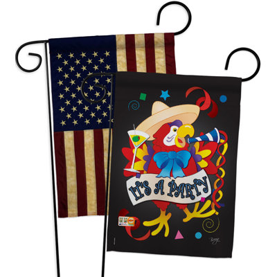 Drapeau de jardin 2 côtés en polyester 18,5 po x 13 po