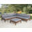 Deloris Acacia 5 - Person Modular Patio Conversation Set with Cushions-1569678262
