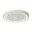 Ornate Carved White LED Flush Mount Light 