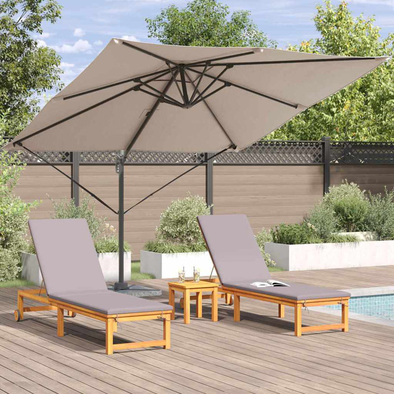 Cantilever Parasol, 265cm H x 285cm W x 285cm D, Taupe