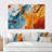 Splash Colorful Paint Retro Grunge - Abstract Wall Art Living Room Set-108314021-108314016