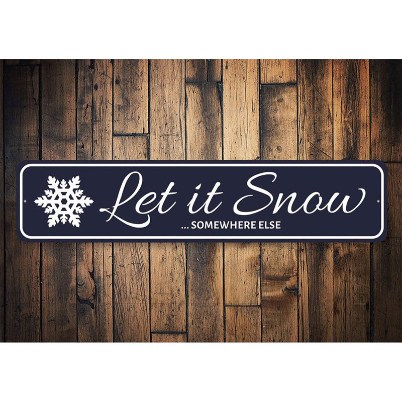 Let Let Snow Somewhere Else, H 6 po x l 24 po x P 0,06 po