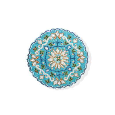 The "Majestic Azulejo" Beaded Placemat