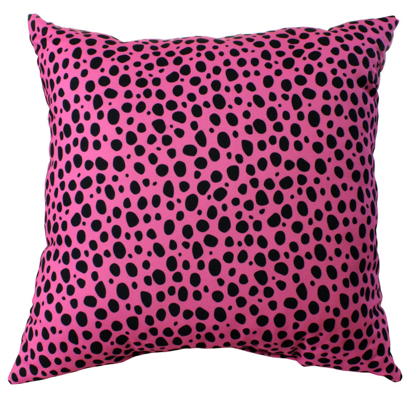 Emer Animal Print Reversible Throw Pillow, Pink