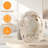 Natural Jade Dinosaur Egg  Touch Table Lamp – 4-Color Touch & Auto Cycle, Rechargeable Stone Ambient Light,LED Night Light for Bedroom & Living Room